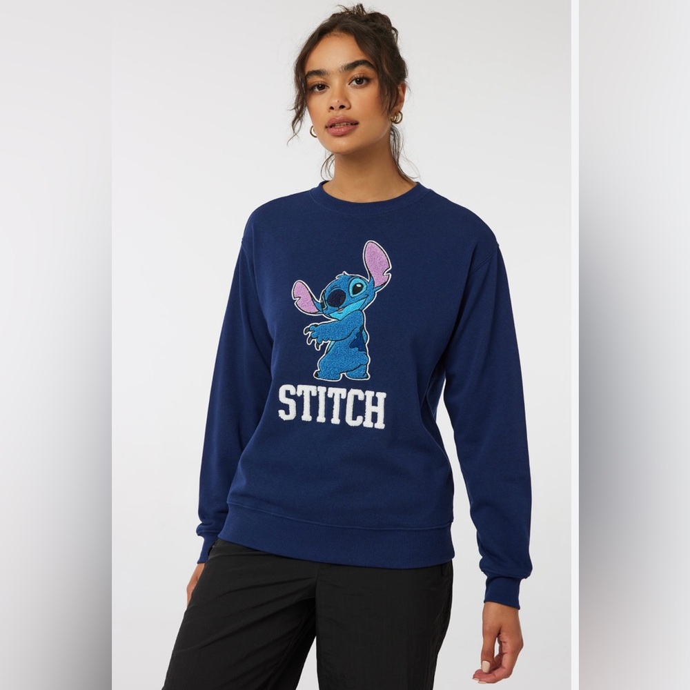 Disney Stitch Crew Neck Sweatshirt / Women-Unisex / Size:M